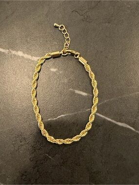 Gold Rope Style Bracelet